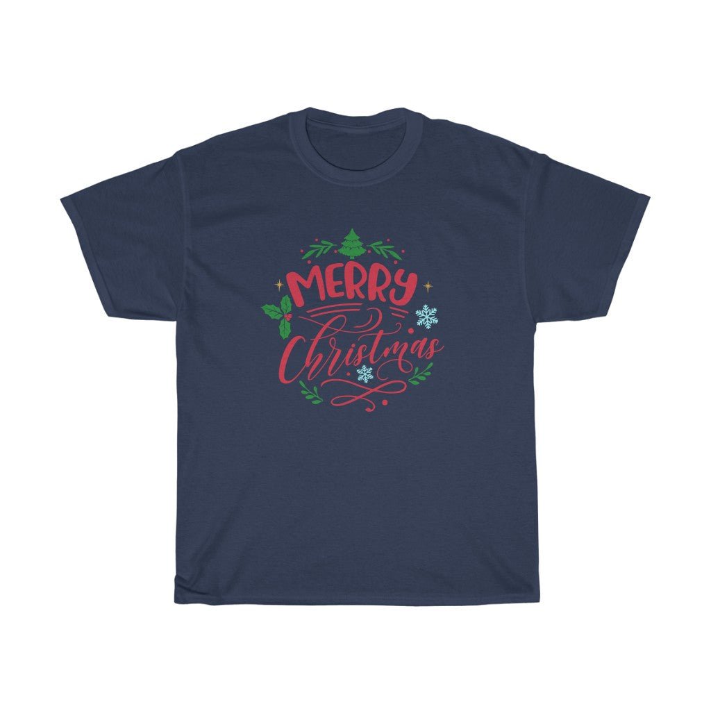 Merry Christmas - T -  Navy / S, Navy / M, Navy / L, Navy / XL, Navy / 2XL, Navy / 4XL, Navy / 5XL, Black / S, Black / M, Black / L -  Trini-T Ministries