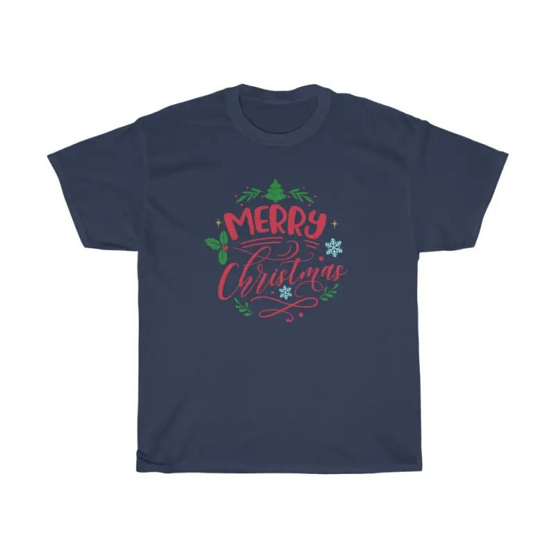 Merry Christmas - T -  Navy / S, Navy / M, Navy / L, Navy / XL, Navy / 2XL, Navy / 4XL, Navy / 5XL, Black / S, Black / M, Black / L -  Trini-T Ministries