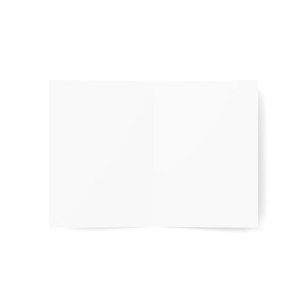 Blank white card folded in half for Nativity greeting cards collection