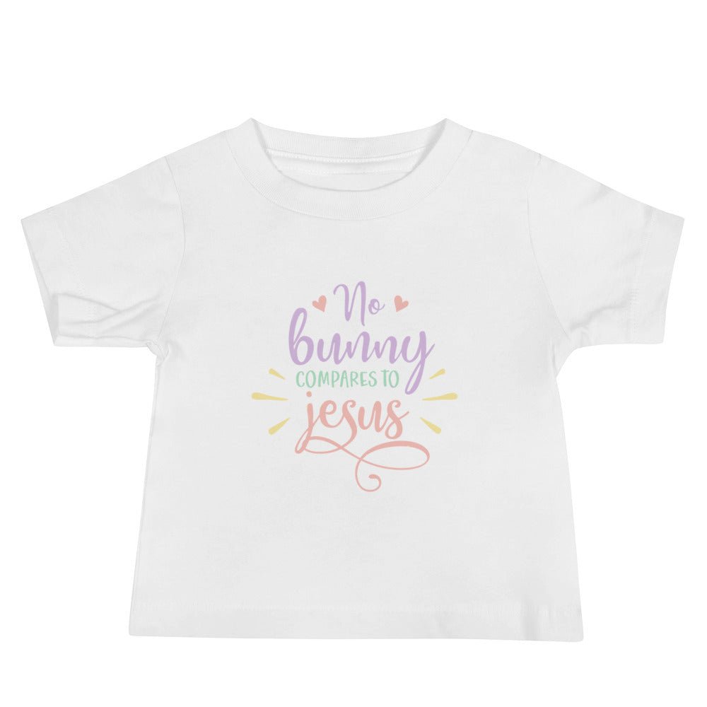 No Bunny - Baby’s T -  Black / 6-12m, Black / 12-18m, Black / 18-24m, Heather Columbia Blue / 6-12m, Heather Columbia Blue / 12-18m, Heather Columbia Blue / 18-24m, White / 6-12m, White / 12-18m, White / 18-24m -  Trini-T Ministries