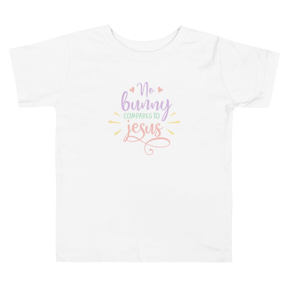 No Bunny - Toddler’s T -  Black / 2T, Black / 3T, Black / 4T, Black / 5T, Heather Columbia Blue / 2T, Heather Columbia Blue / 3T, Heather Columbia Blue / 4T, Heather Columbia Blue / 5T, White / 2T, White / 3T -  Trini-T Ministries