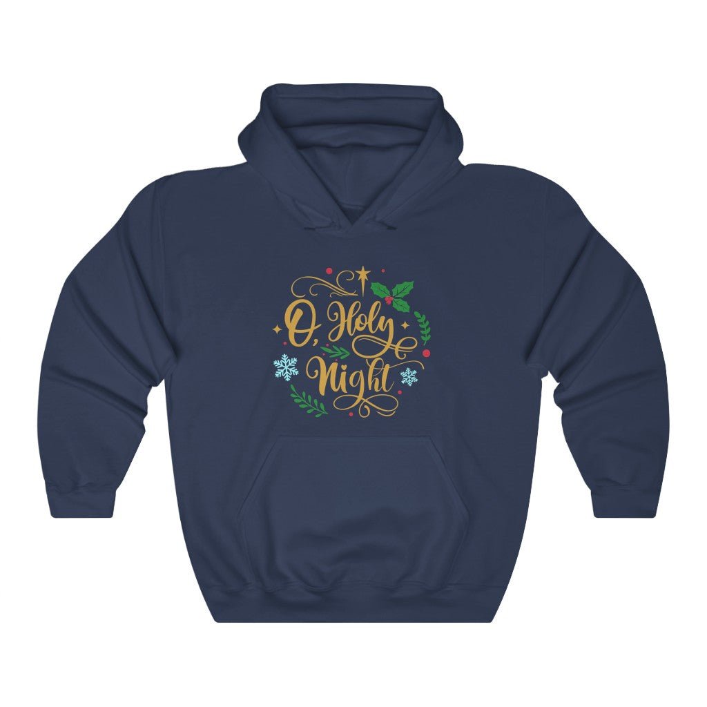 O Holy Night - Hoodie -  Navy / S, Navy / M, Navy / L, Navy / XL, Navy / 2XL, Navy / 3XL, Navy / 4XL, Navy / 5XL, Charcoal / S, Charcoal / M -  Trini-T Ministries