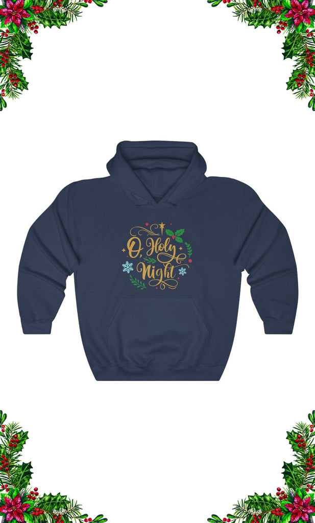 O Holy Night - Hoodie -  Navy / S, Navy / M, Navy / L, Navy / XL, Navy / 2XL, Navy / 3XL, Navy / 4XL, Navy / 5XL, Charcoal / S, Charcoal / M -  Trini-T Ministries