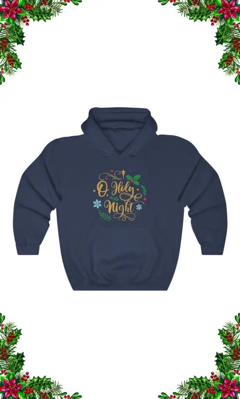 O Holy Night - Hoodie -  Navy / S, Navy / M, Navy / L, Navy / XL, Navy / 2XL, Navy / 3XL, Navy / 4XL, Navy / 5XL, Charcoal / S, Charcoal / M -  Trini-T Ministries