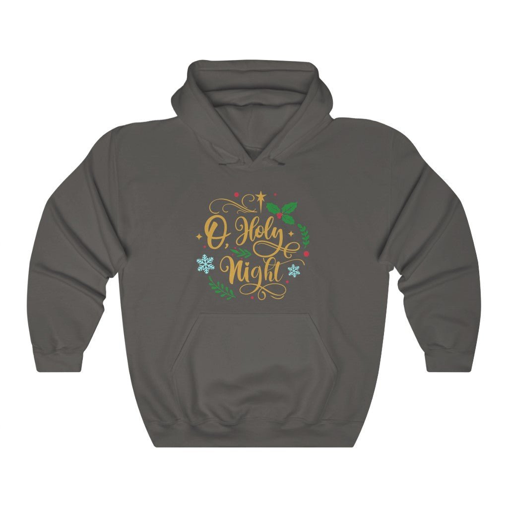 O Holy Night - Hoodie -  Navy / S, Navy / M, Navy / L, Navy / XL, Navy / 2XL, Navy / 3XL, Navy / 4XL, Navy / 5XL, Charcoal / S, Charcoal / M -  Trini-T Ministries