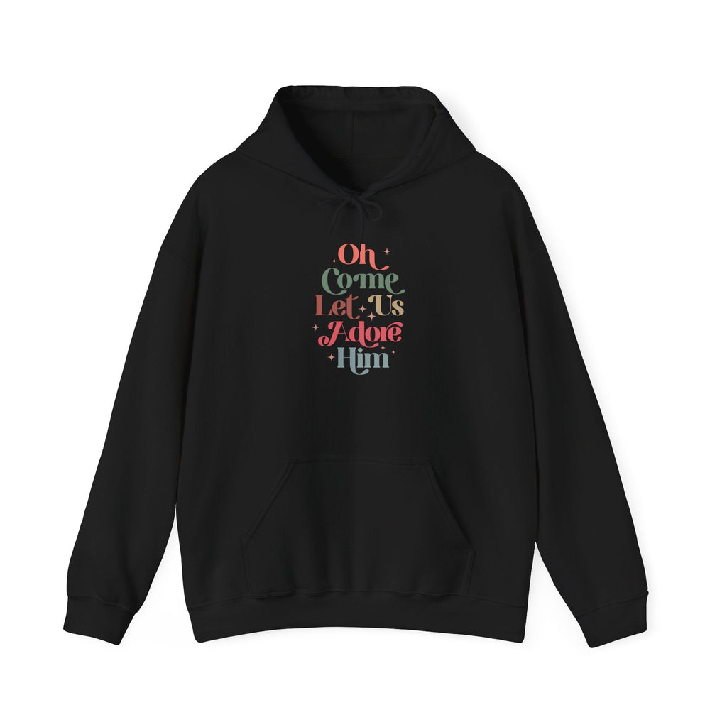 Black Christian Hoodie - Jesus is the Reason for the Season - Perfect for Winter and Holiday Gatherings - Faith-Based Apparel for Celebrating Christmas.