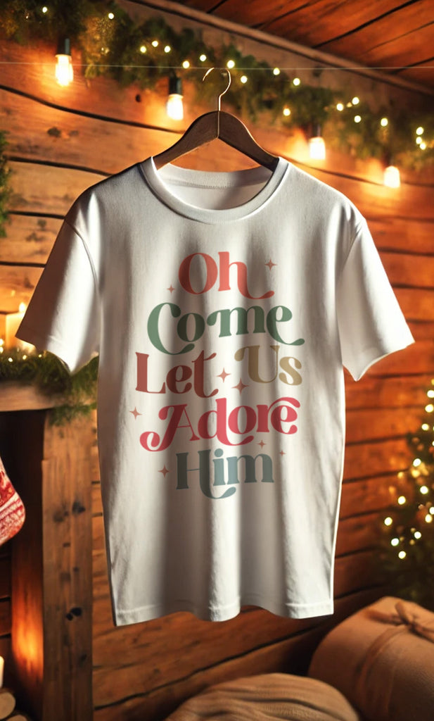 Oh Come Let Us Adore Him - T-shirt - T-Shirt