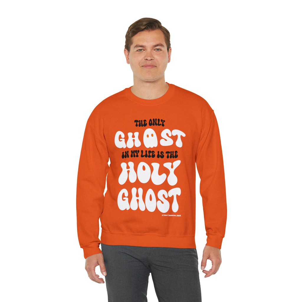 Only Holy Ghost - Sweatshirt -  S / Orange, S / Black, M / Orange, M / Black, L / Orange, L / Black, XL / Orange, XL / Black, 2XL / Orange, 2XL / Black -  Trini-T Ministries