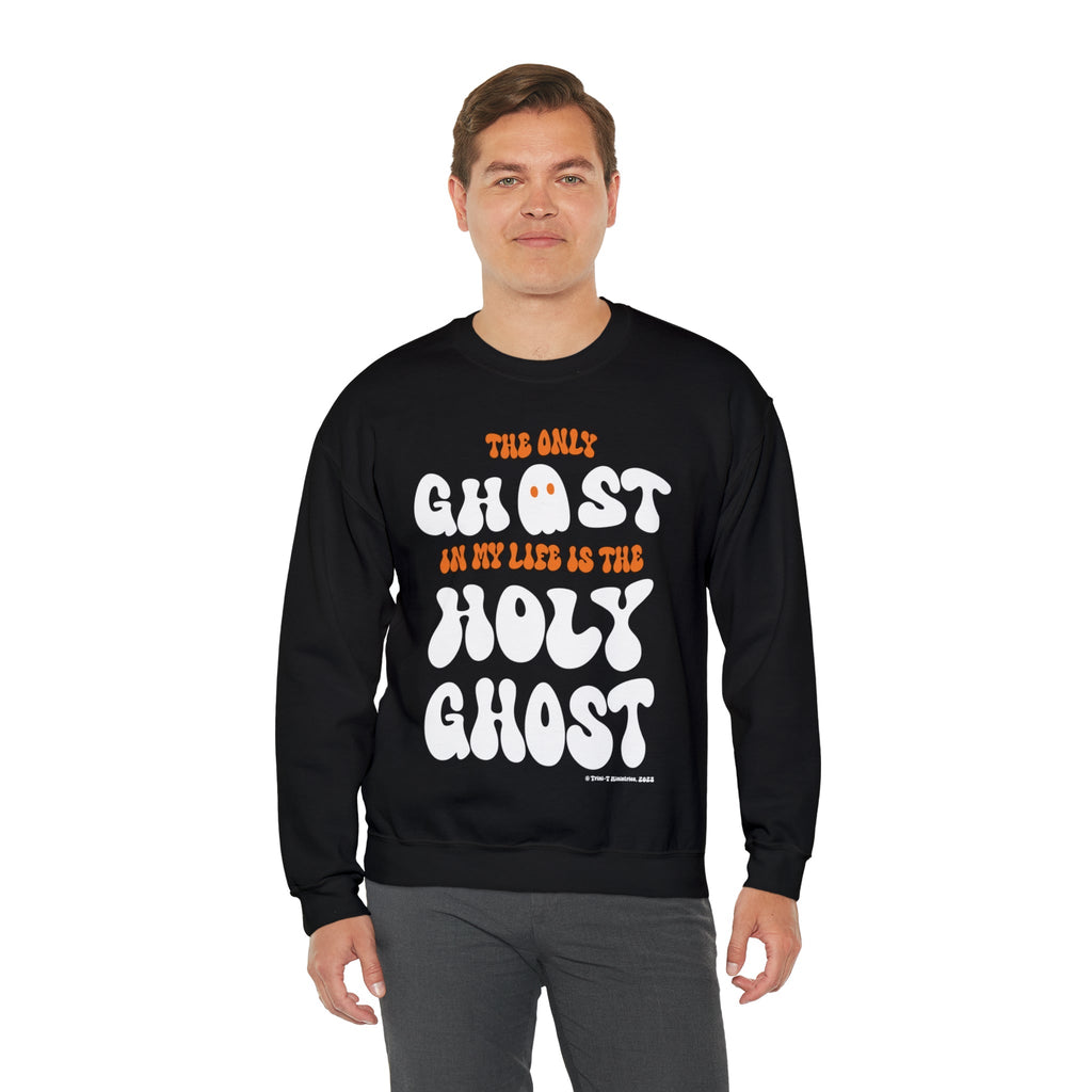 Only Holy Ghost - Sweatshirt -  S / Orange, S / Black, M / Orange, M / Black, L / Orange, L / Black, XL / Orange, XL / Black, 2XL / Orange, 2XL / Black -  Trini-T Ministries