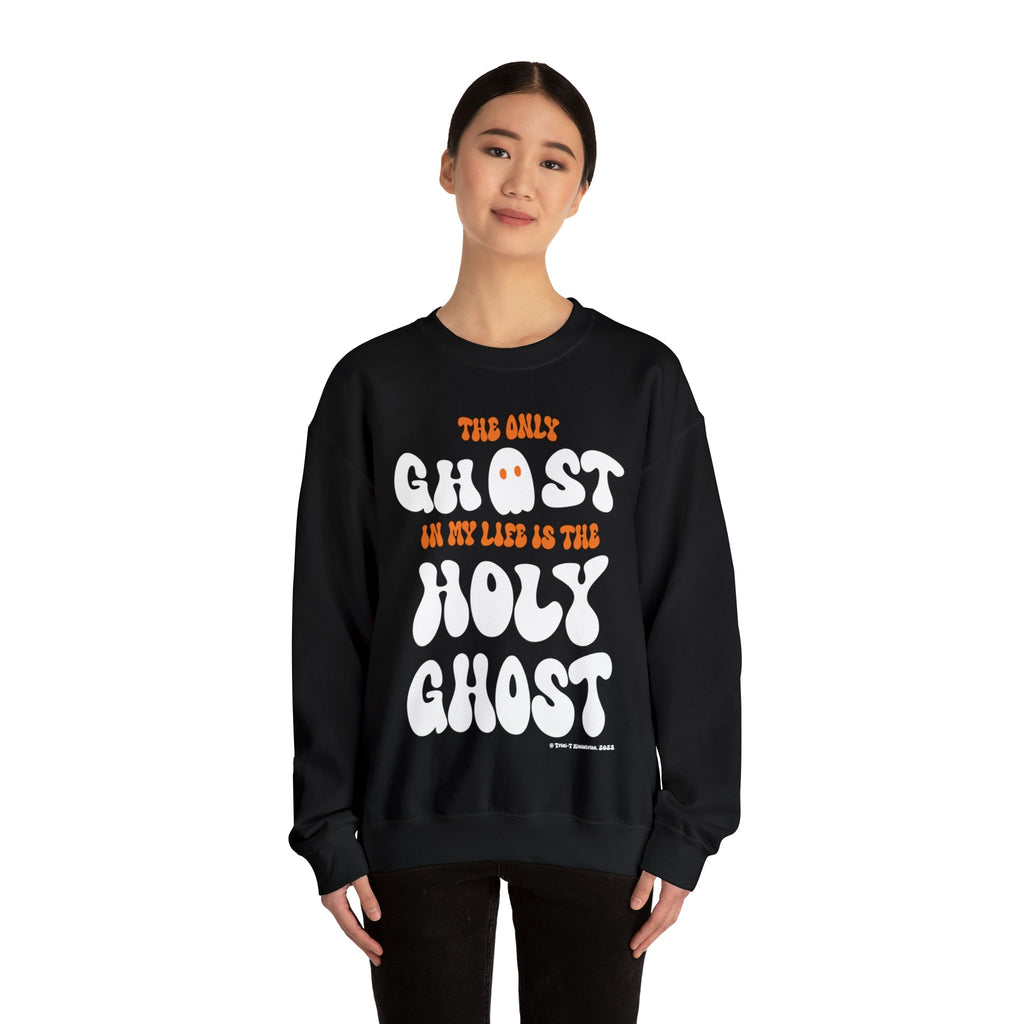 Only Holy Ghost - Sweatshirt -  S / Orange, S / Black, M / Orange, M / Black, L / Orange, L / Black, XL / Orange, XL / Black, 2XL / Orange, 2XL / Black -  Trini-T Ministries