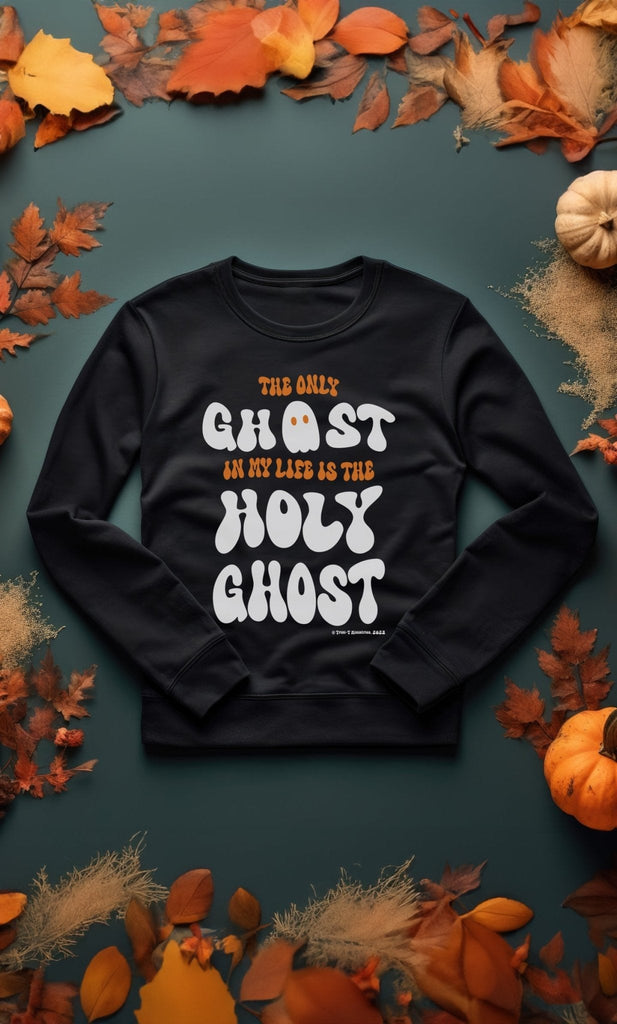 Only Holy Ghost - Sweatshirt -  S / Orange, S / Black, M / Orange, M / Black, L / Orange, L / Black, XL / Orange, XL / Black, 2XL / Orange, 2XL / Black -  Trini-T Ministries