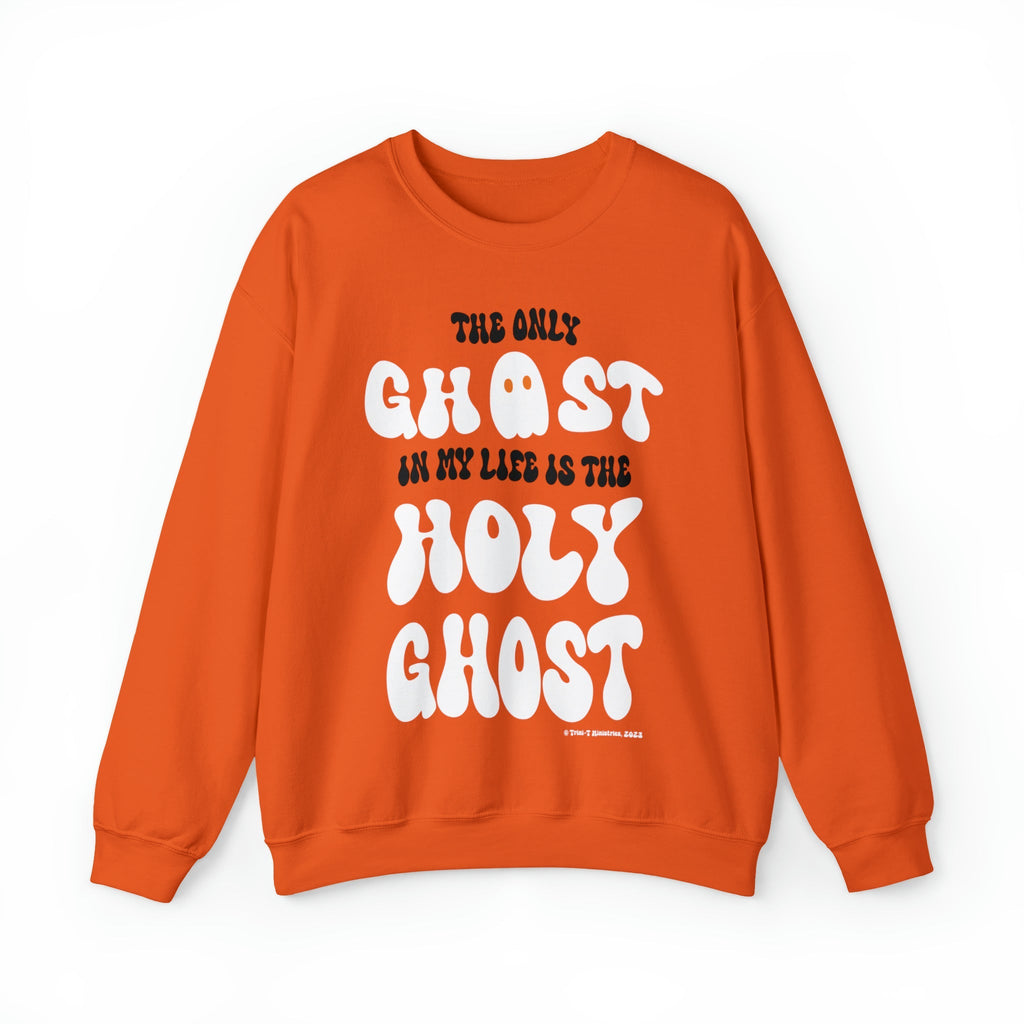 Only Holy Ghost - Sweatshirt -  S / Orange, S / Black, M / Orange, M / Black, L / Orange, L / Black, XL / Orange, XL / Black, 2XL / Orange, 2XL / Black -  Trini-T Ministries