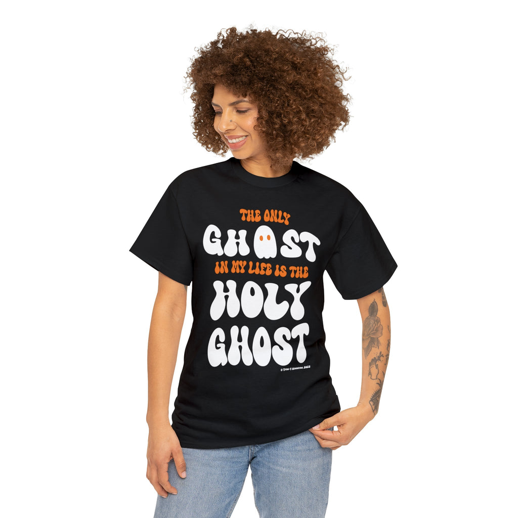 Only Holy Ghost - T -  Orange / S, Black / S, Orange / M, Black / M, Orange / L, Black / L, Orange / XL, Black / XL, Orange / 2XL, Black / 2XL -  Trini-T Ministries