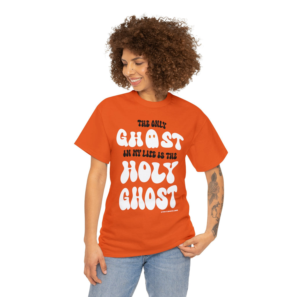 Only Holy Ghost - T -  Orange / S, Black / S, Orange / M, Black / M, Orange / L, Black / L, Orange / XL, Black / XL, Orange / 2XL, Black / 2XL -  Trini-T Ministries