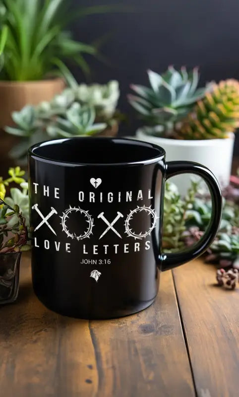 Original Love Letters - Black Mug – Trini-T Ministries