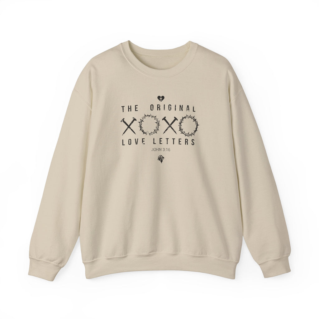 Original Love Letters - Sweatshirt -  S / Navy, S / Sand, S / Sport Grey, S / White, S / Black, M / Navy, M / Sand, M / Sport Grey, M / White, M / Black -  Trini-T Ministries