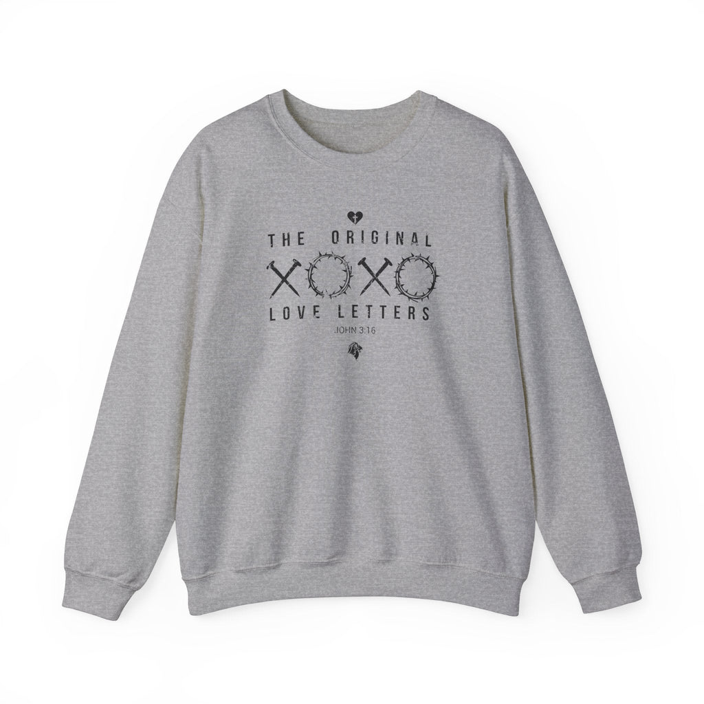 Original Love Letters - Sweatshirt -  S / Navy, S / Sand, S / Sport Grey, S / White, S / Black, M / Navy, M / Sand, M / Sport Grey, M / White, M / Black -  Trini-T Ministries