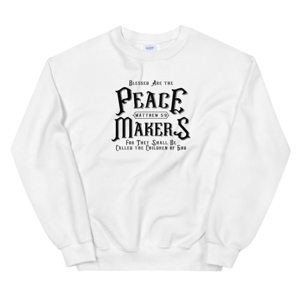 Peace Makers - Men’s Sweatshirt -  White / S, White / M, White / L, White / XL, Black / S, Black / M, Black / L, Black / XL, Navy / S, Navy / M -  Trini-T Ministries