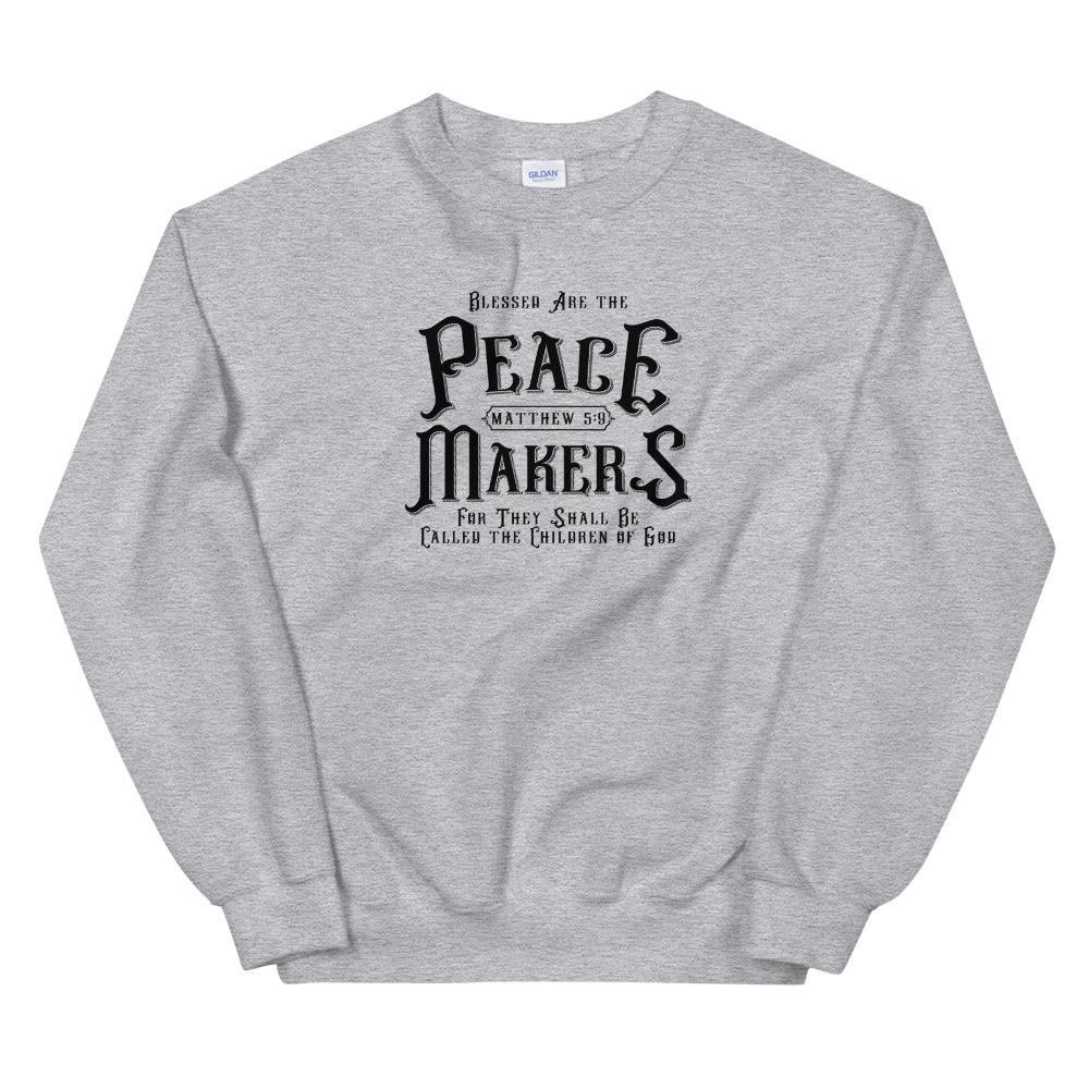 Peace Makers - Men’s Sweatshirt -  White / S, White / M, White / L, White / XL, Black / S, Black / M, Black / L, Black / XL, Navy / S, Navy / M -  Trini-T Ministries