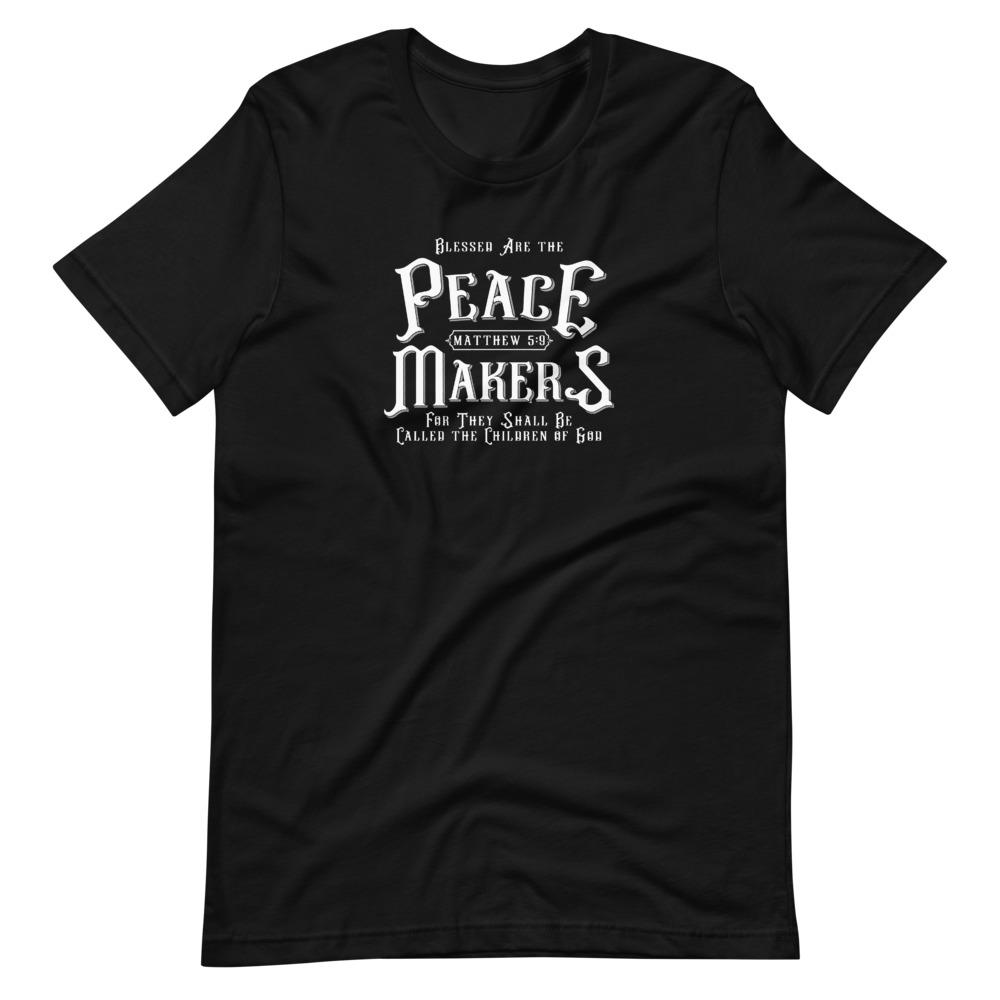 Peace Makers - Men’s T -  White / XS, White / S, White / M, White / L, White / XL, White / 2XL, White / 3XL, Black / XS, Black / S, Black / M -  Trini-T Ministries