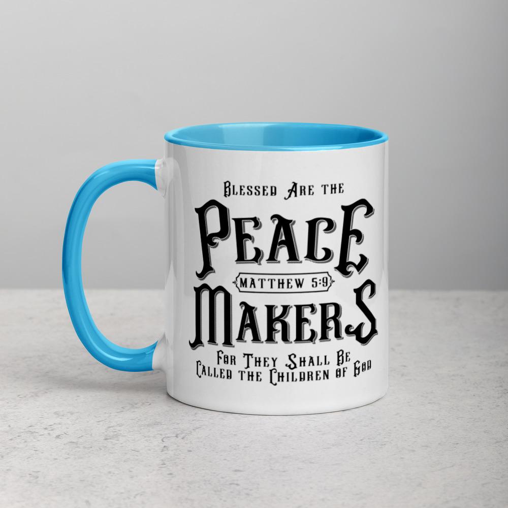 Peace Makers - Mug -  Black, Blue, Yellow, Red -  Trini-T Ministries