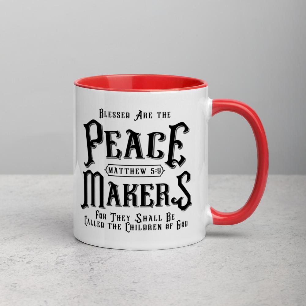 Peace Makers - Mug -  Black, Blue, Yellow, Red -  Trini-T Ministries