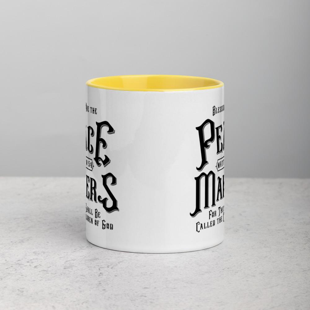 Peace Makers - Mug -  Black, Blue, Yellow, Red -  Trini-T Ministries