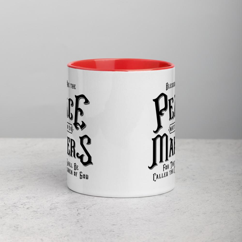 Peace Makers - Mug -  Black, Blue, Yellow, Red -  Trini-T Ministries