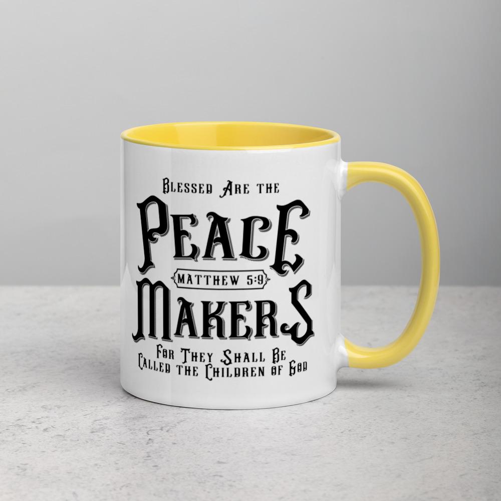 Peace Makers - Mug -  Black, Blue, Yellow, Red -  Trini-T Ministries