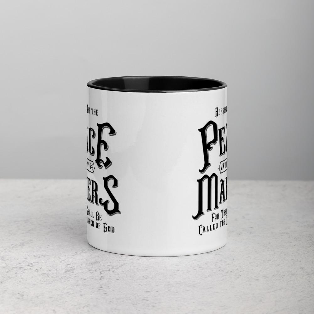 Peace Makers - Mug -  Black, Blue, Yellow, Red -  Trini-T Ministries