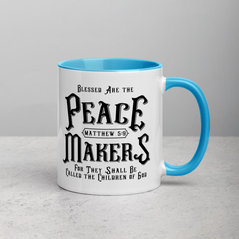 Peace Makers - Mug -  Black, Blue, Yellow, Red -  Trini-T Ministries