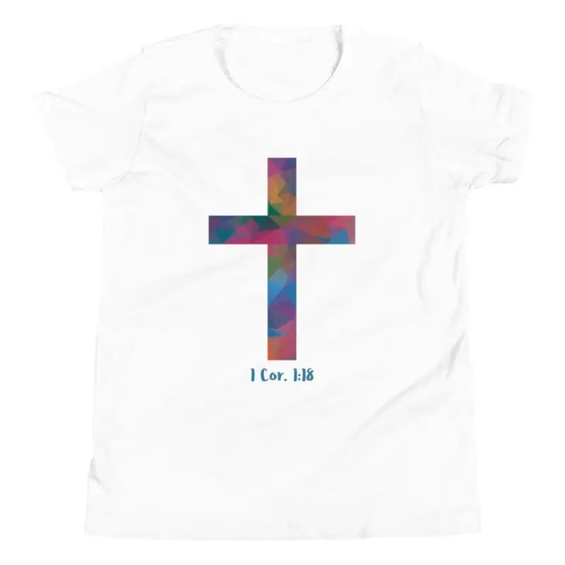 Polygonal Cross - Kid’s T -  Black / S, Black / M, Black / L, Black / XL, White / S, White / M, White / L, White / XL -  Trini-T Ministries