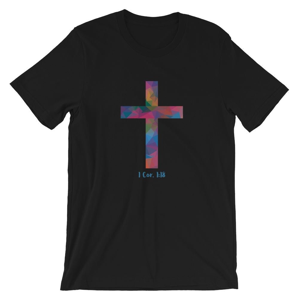 Polygonal Cross - Women’s T -  White / XS, White / S, White / M, White / L, White / XL, White / 2XL, White / 3XL, Black / XS, Black / S, Black / M -  Trini-T Ministries