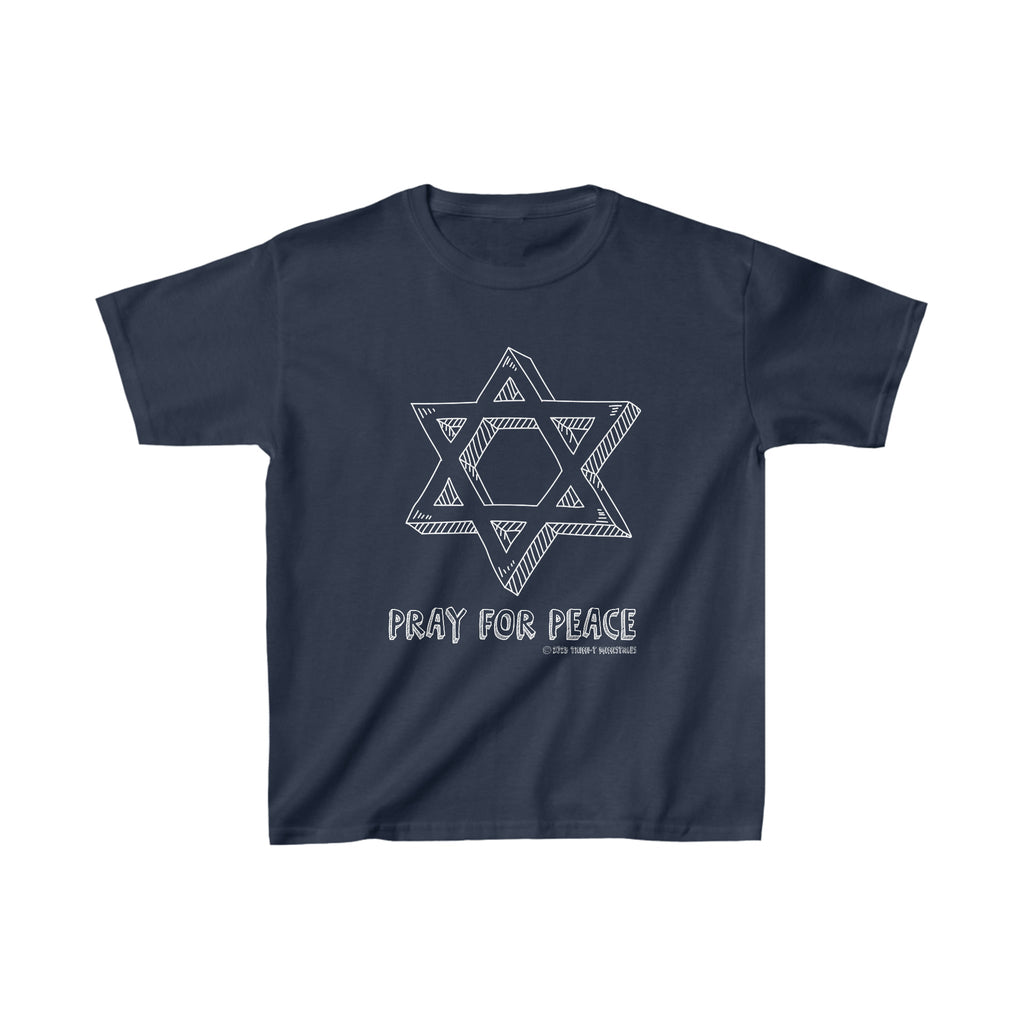 Pray for Peace - Kid's T -  XS / Navy, XS / Purple, XS / Black, XS / Sport Grey, XS / White, S / Navy, S / Purple, S / Black, S / Sport Grey, S / White -  Trini-T Ministries