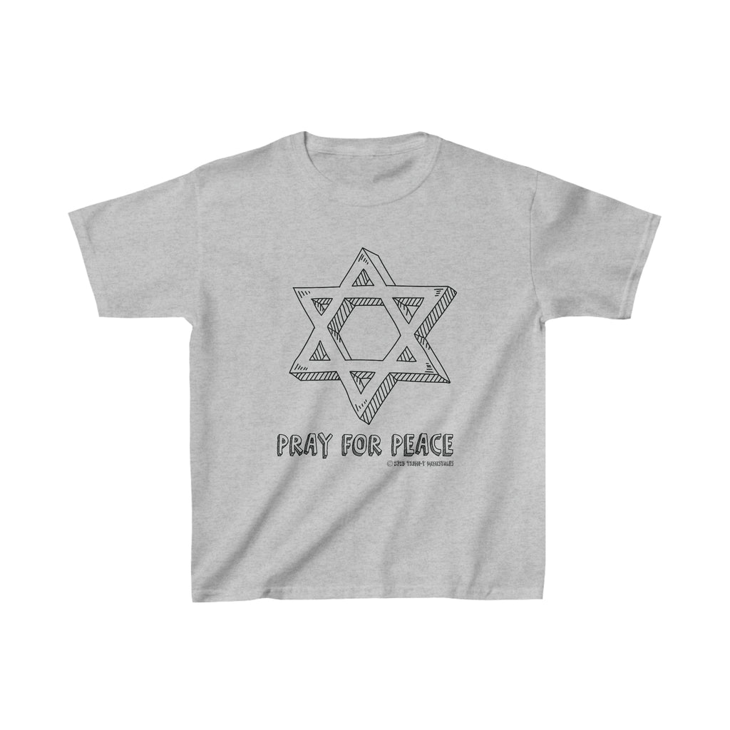 Pray for Peace - Kid's T -  XS / Navy, XS / Purple, XS / Black, XS / Sport Grey, XS / White, S / Navy, S / Purple, S / Black, S / Sport Grey, S / White -  Trini-T Ministries