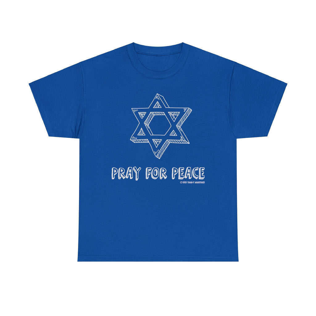 Pray for Peace - T -  Light Pink / S, Navy / S, Royal / S, Sport Grey / S, White / S, Black / S, Military Green / S, Light Pink / M, Navy / M, Royal / M -  Trini-T Ministries