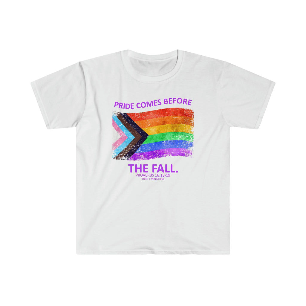 Pride Before The Fall - T -  Navy / S, Navy / M, Navy / L, Navy / XL, Navy / 2XL, Navy / 3XL, Black / S, Cornsilk / S, Light Blue / S, White / S -  Trini-T Ministries