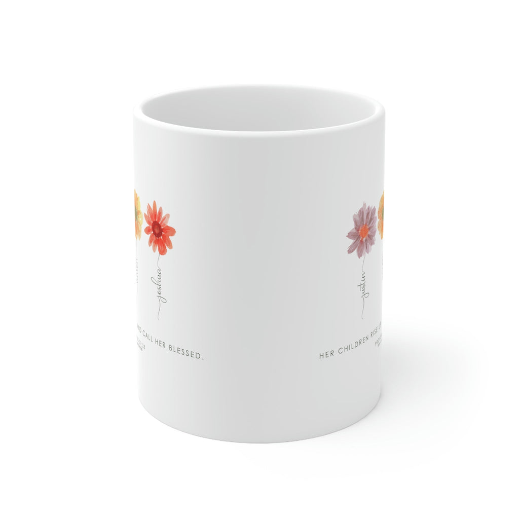 Proverbs 31:28 - Personalized Mug -  11oz -  Trini-T Ministries