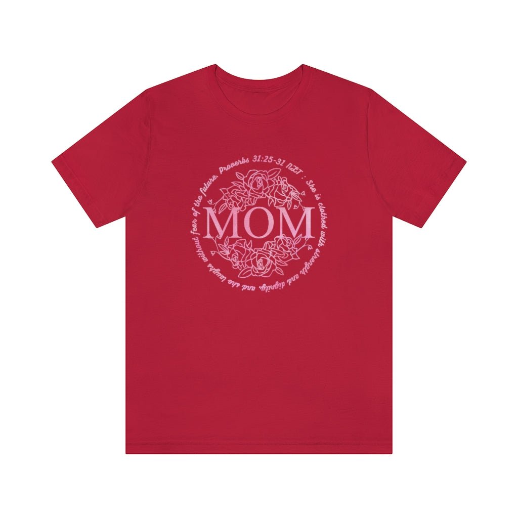 Proverbs 31 Mom - Women's T -  Charity Pink / S, Charity Pink / M, Charity Pink / L, Charity Pink / XL, Charity Pink / 2XL, Charity Pink / 3XL, Aqua / S, Berry / S, Black / S, Navy / S -  Trini-T Ministries