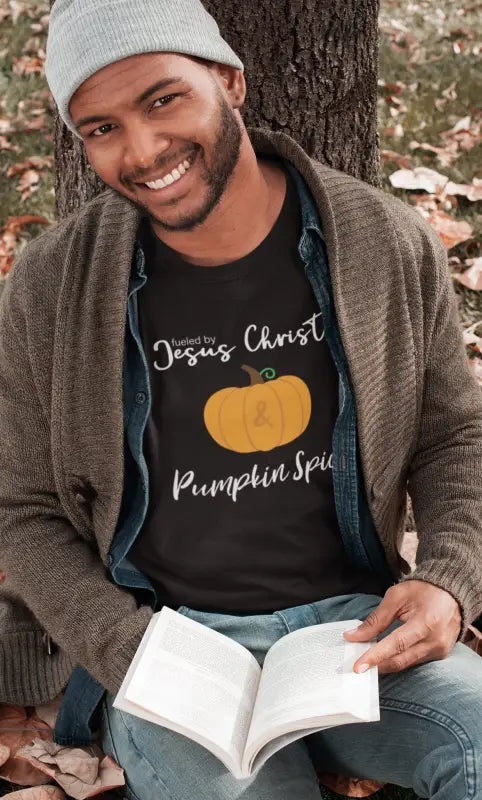 Pumpkin Spice - Men's T -  Black / S, Black / M, Black / L, Black / XL, Black / 2XL, Black / 3XL, Navy / S, Navy / M, Navy / L, Navy / XL -  Trini-T Ministries