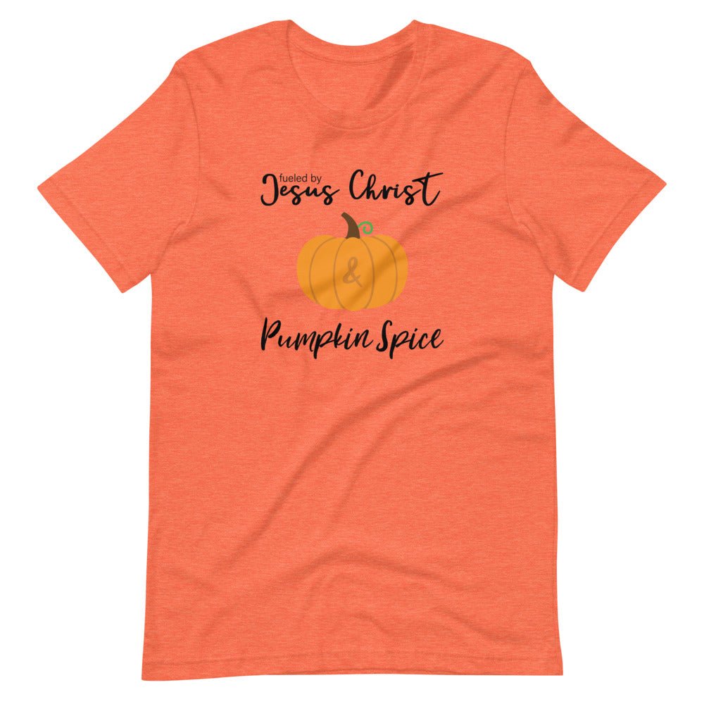 Pumpkin Spice - Women's T -  Black Heather / XS, Black Heather / S, Black Heather / M, Black Heather / L, Black Heather / XL, Black Heather / 2XL, Black Heather / 3XL, Black Heather / 4XL, Navy / XS, Navy / S -  Trini-T Ministries