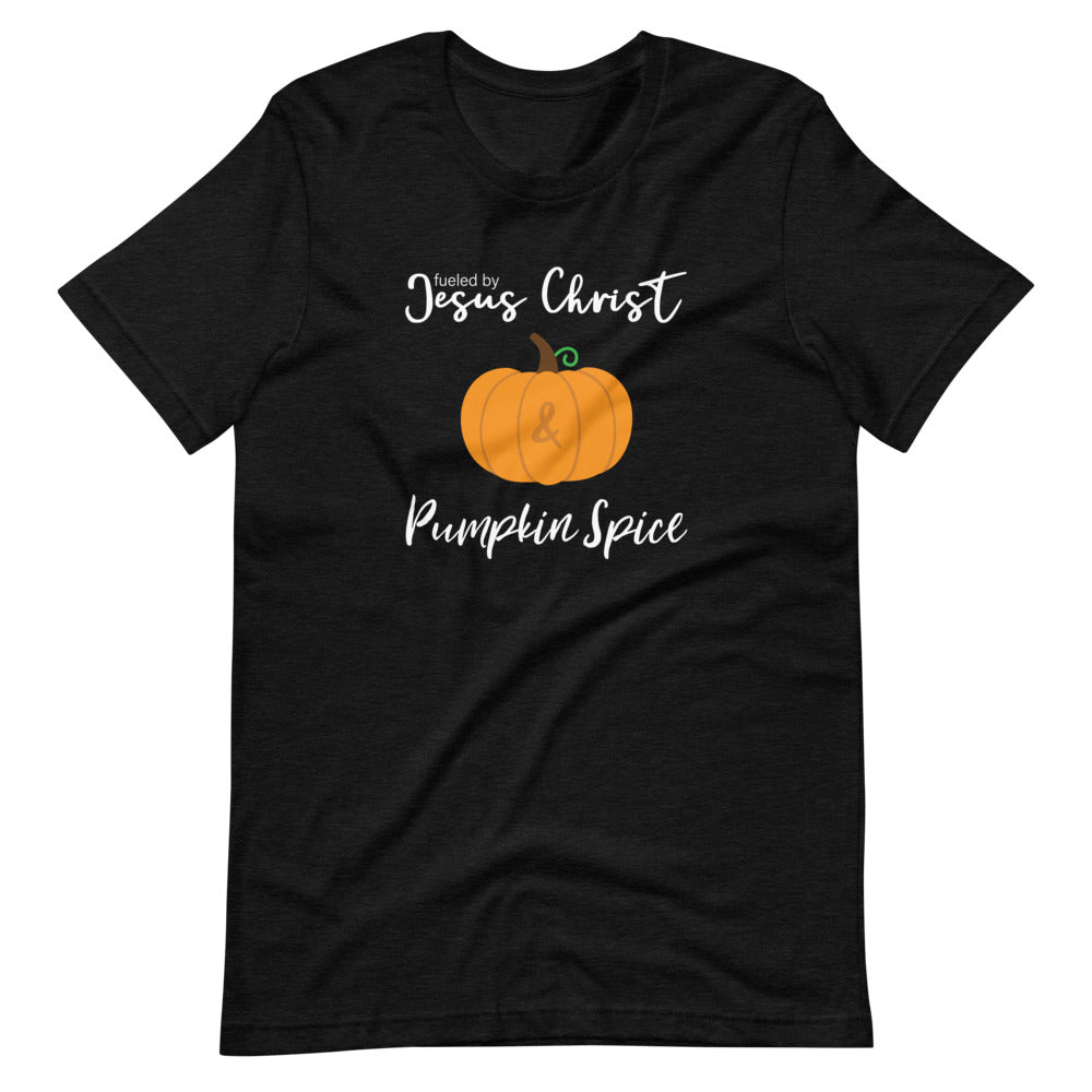 Pumpkin Spice - Women's T -  Black Heather / XS, Black Heather / S, Black Heather / M, Black Heather / L, Black Heather / XL, Black Heather / 2XL, Black Heather / 3XL, Black Heather / 4XL, Navy / XS, Navy / S -  Trini-T Ministries