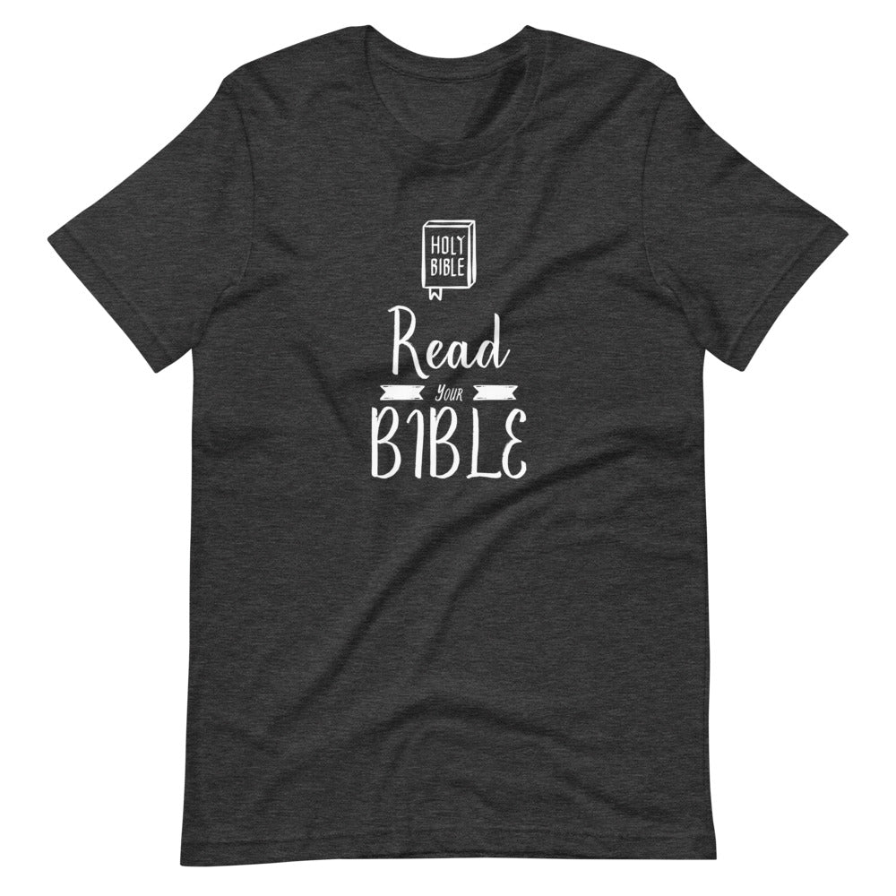 Read Your Bible - Men’s T -  Black / XS, Black / S, Black / M, Black / L, Black / XL, Black / 2XL, Black / 3XL, Black / 4XL, Navy / XS, Navy / S -  Trini-T Ministries