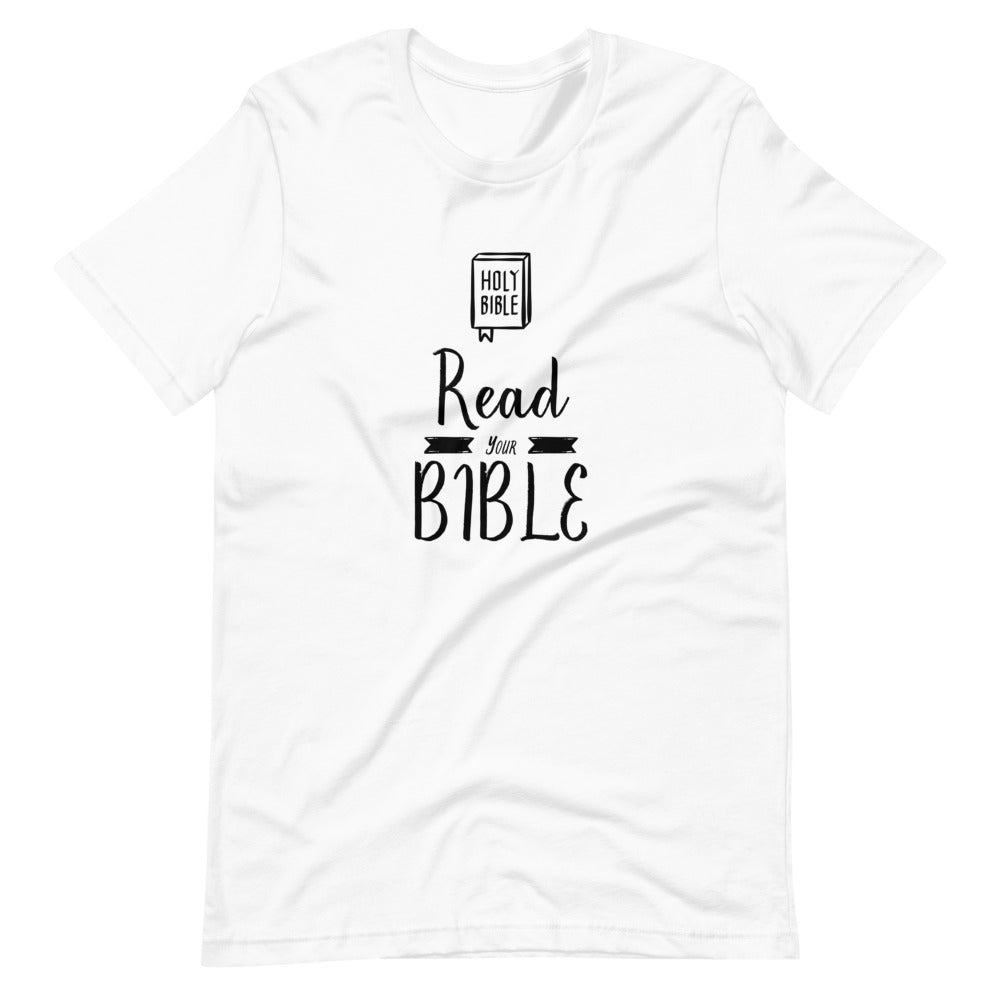 Read Your Bible - Men’s T -  Black / XS, Black / S, Black / M, Black / L, Black / XL, Black / 2XL, Black / 3XL, Black / 4XL, Navy / XS, Navy / S -  Trini-T Ministries