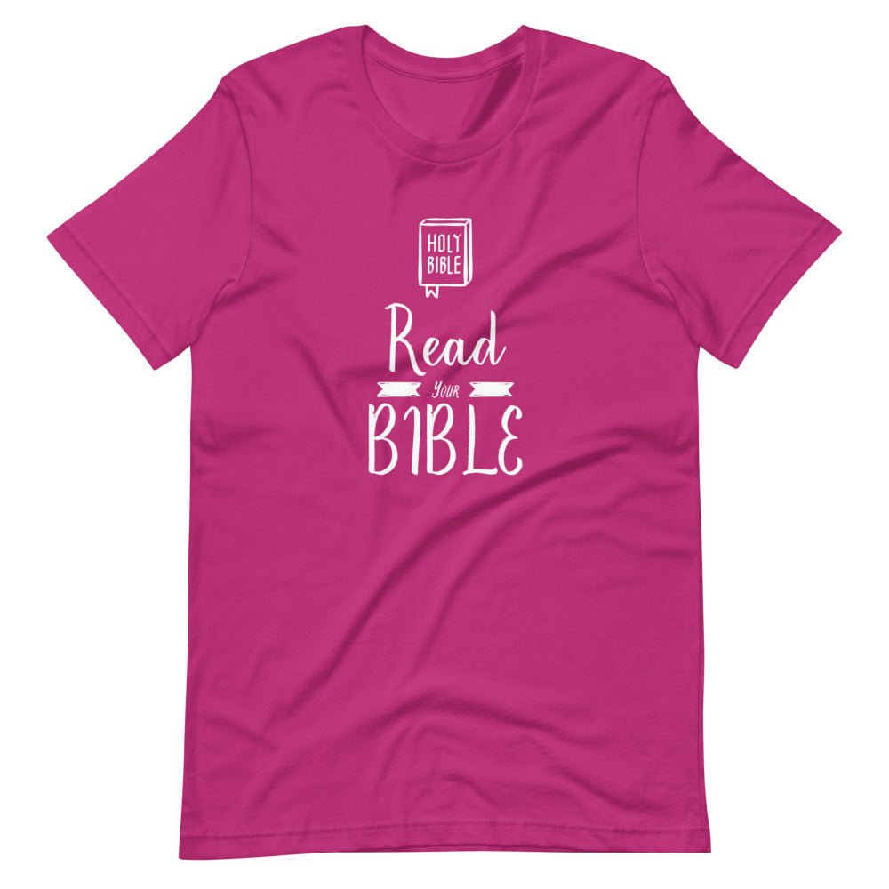 Read Your Bible - Men’s T -  Black / XS, Black / S, Black / M, Black / L, Black / XL, Black / 2XL, Black / 3XL, Black / 4XL, Navy / XS, Navy / S -  Trini-T Ministries