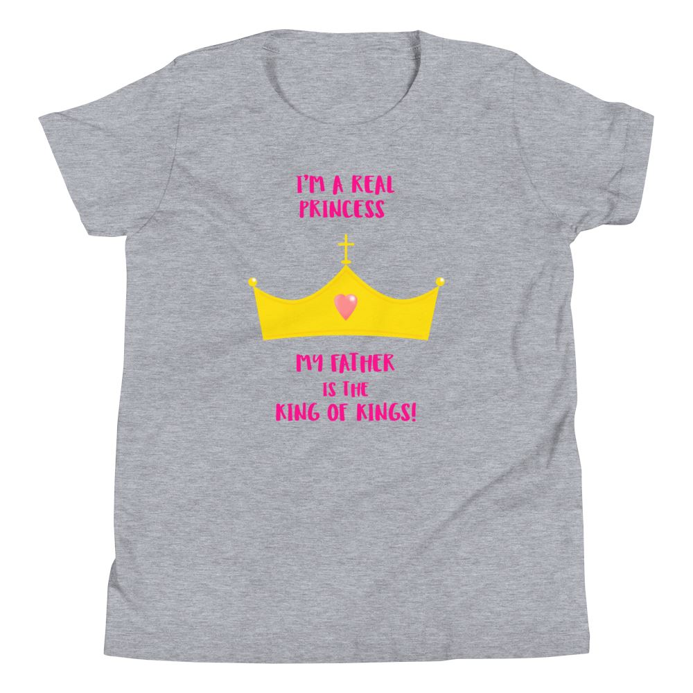 Real Princess - Kid’s T -  Athletic Heather / S, Athletic Heather / M, Athletic Heather / L, Athletic Heather / XL, True Royal / S, True Royal / M, True Royal / L, True Royal / XL, White / S, White / M -  Trini-T Ministries