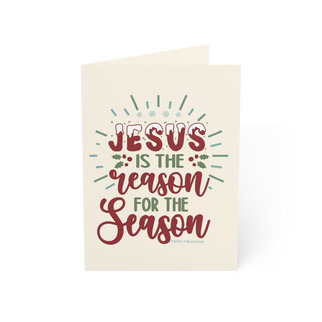 Reason for the Season - Greeting Cards (1 10 30 and 50pcs) - 5’’ x 7’’ (Vertical) / Coated (one side) / 1 pc