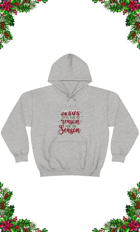 Reason for the Season - Hoodie -  Sport Grey / S, Sport Grey / M, Sport Grey / L, Sport Grey / XL, Sport Grey / 2XL, Sport Grey / 3XL, Sport Grey / 4XL, Sport Grey / 5XL, Charcoal / S, Charcoal / M -  Trini-T Ministries