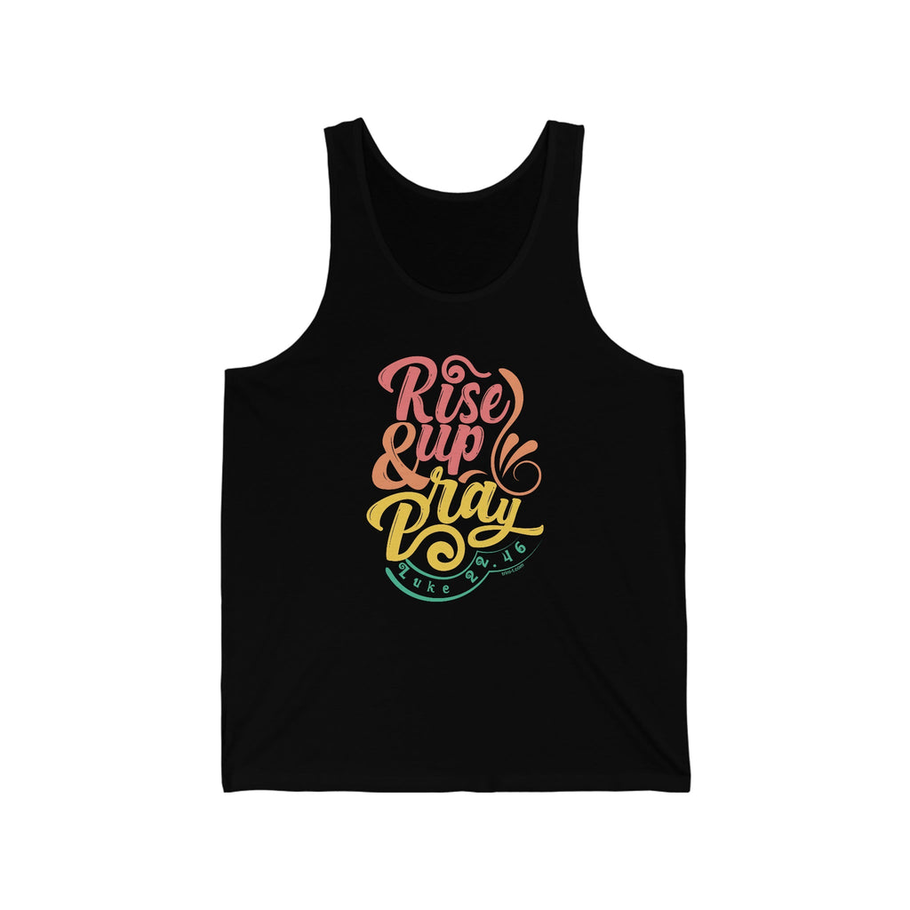 Rise Up & Pray - Tank -  XS / Aqua TriBlend, S / Aqua TriBlend, M / Aqua TriBlend, L / Aqua TriBlend, XL / Aqua TriBlend, 2XL / Aqua TriBlend, XS / Navy, S / Navy, M / Navy, L / Navy -  Trini-T Ministries