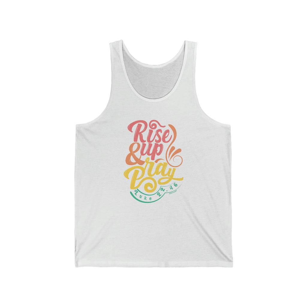 Rise Up & Pray - Tank -  XS / Aqua TriBlend, S / Aqua TriBlend, M / Aqua TriBlend, L / Aqua TriBlend, XL / Aqua TriBlend, 2XL / Aqua TriBlend, XS / Navy, S / Navy, M / Navy, L / Navy -  Trini-T Ministries